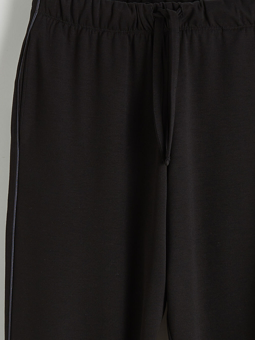 Siyah Beli Lastikli Kadın Jogger Eşofman Altı-5