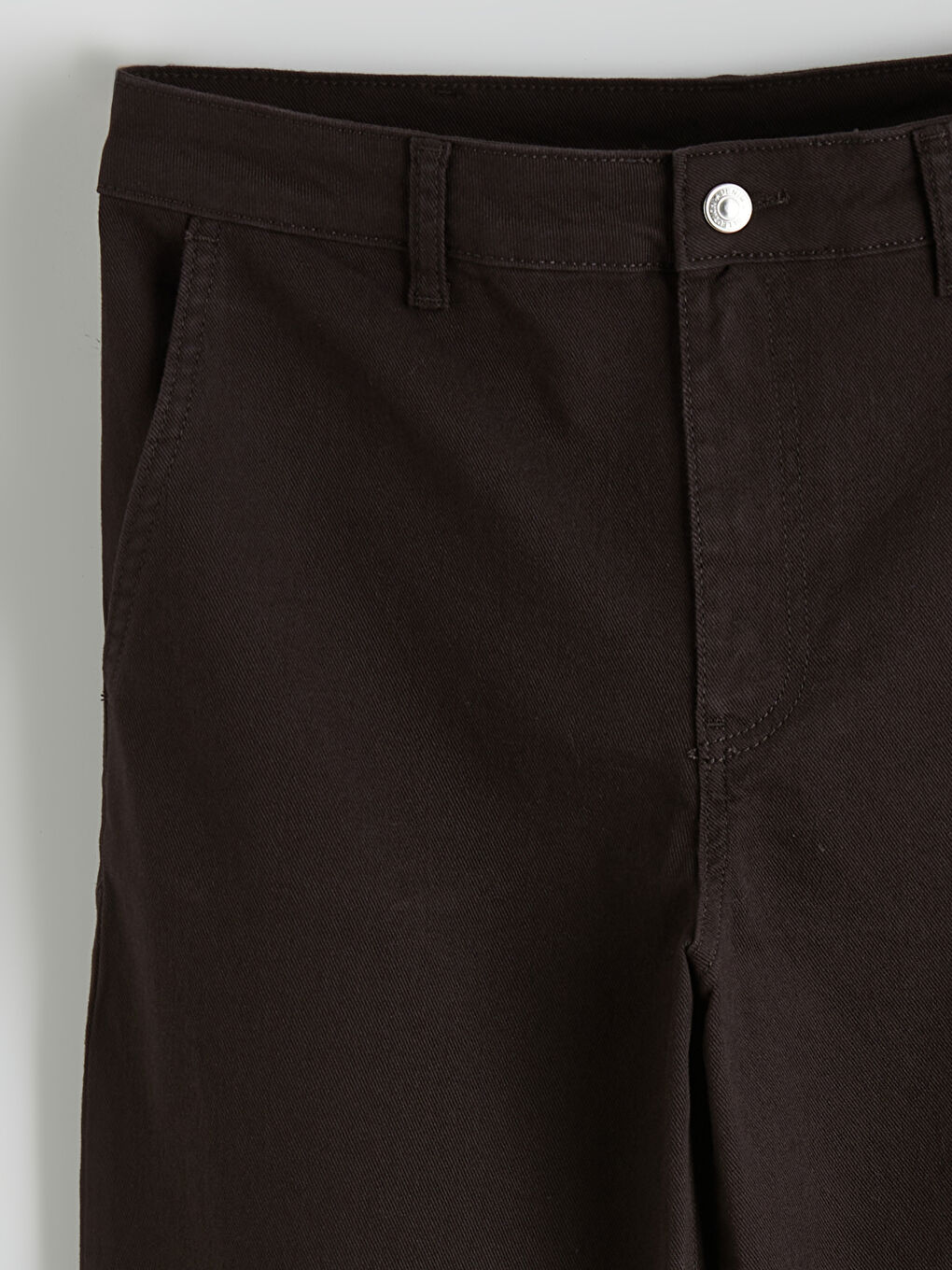 Kahverengi Barrel Fit Kadın Jean Pantolon-6