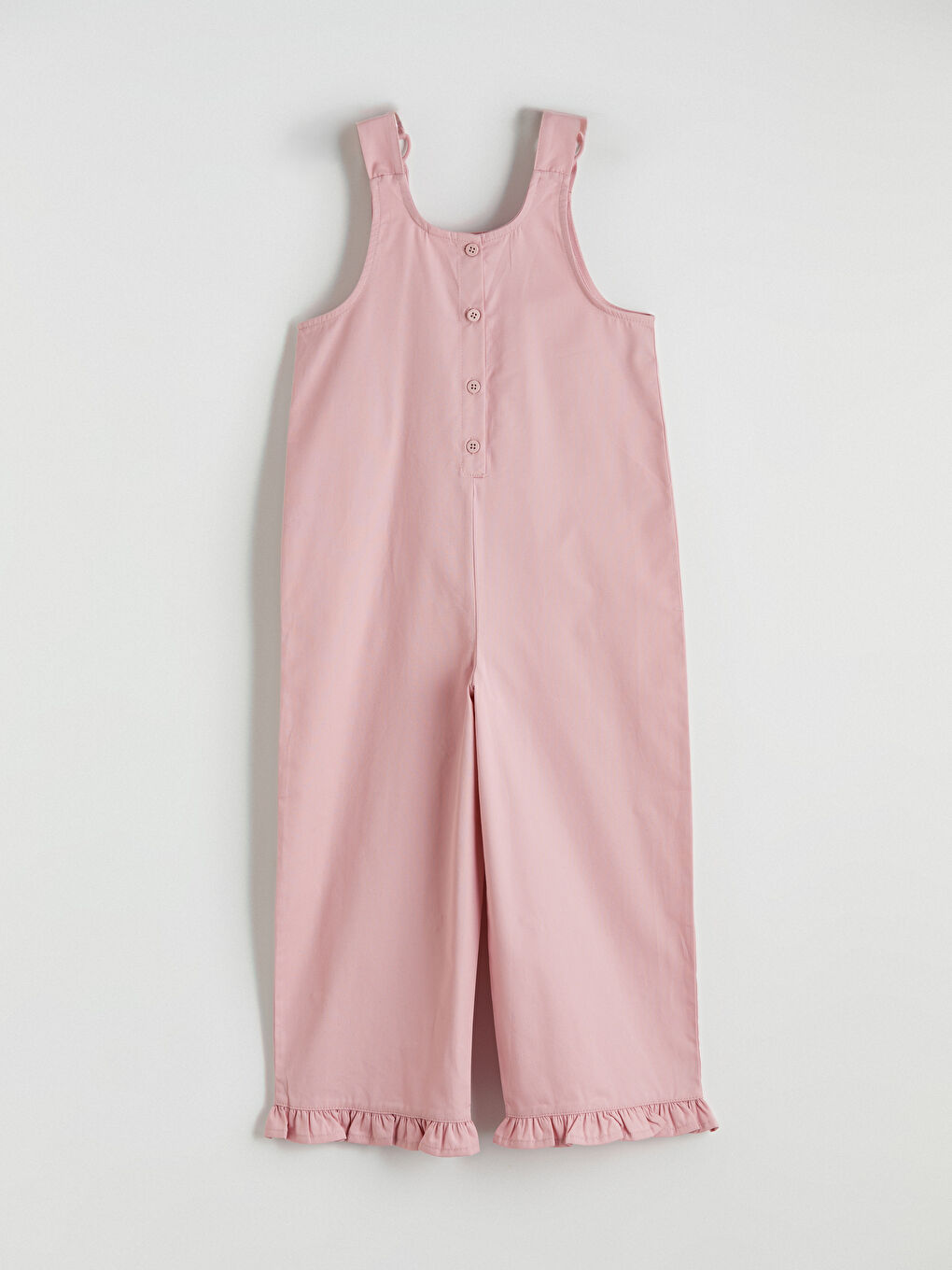 Pembe Kız Çocuk Nakışlı Salopet-1