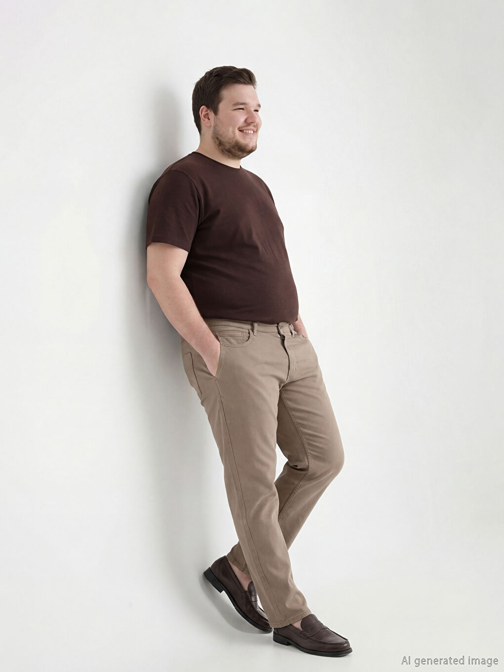 Kahverengi Regular Fit Erkek Jean Pantolon-1