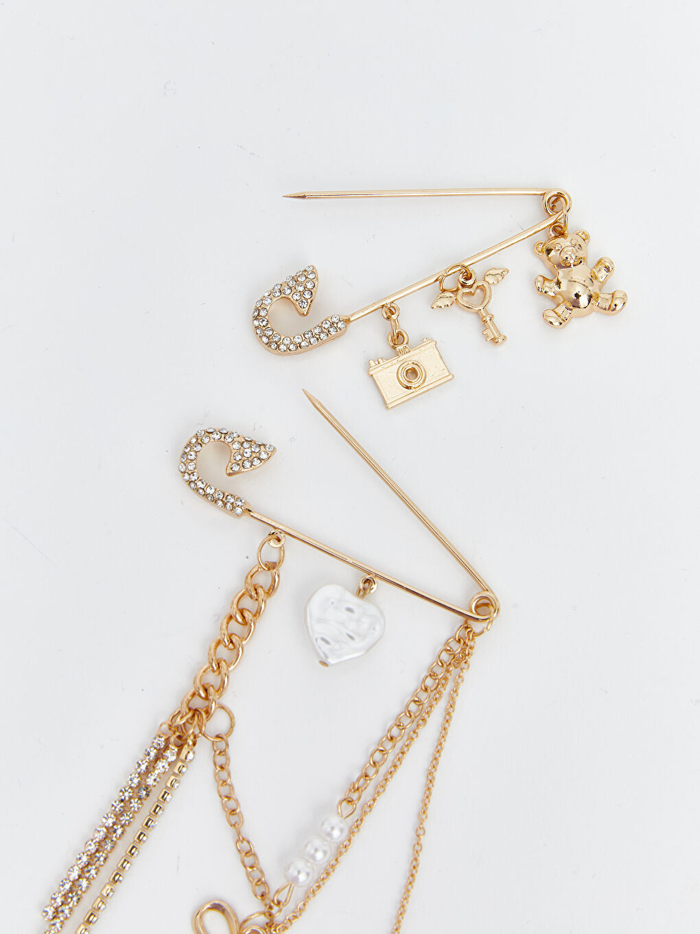 Karışık Fiyonk Figürlü Kadın Rozet-3