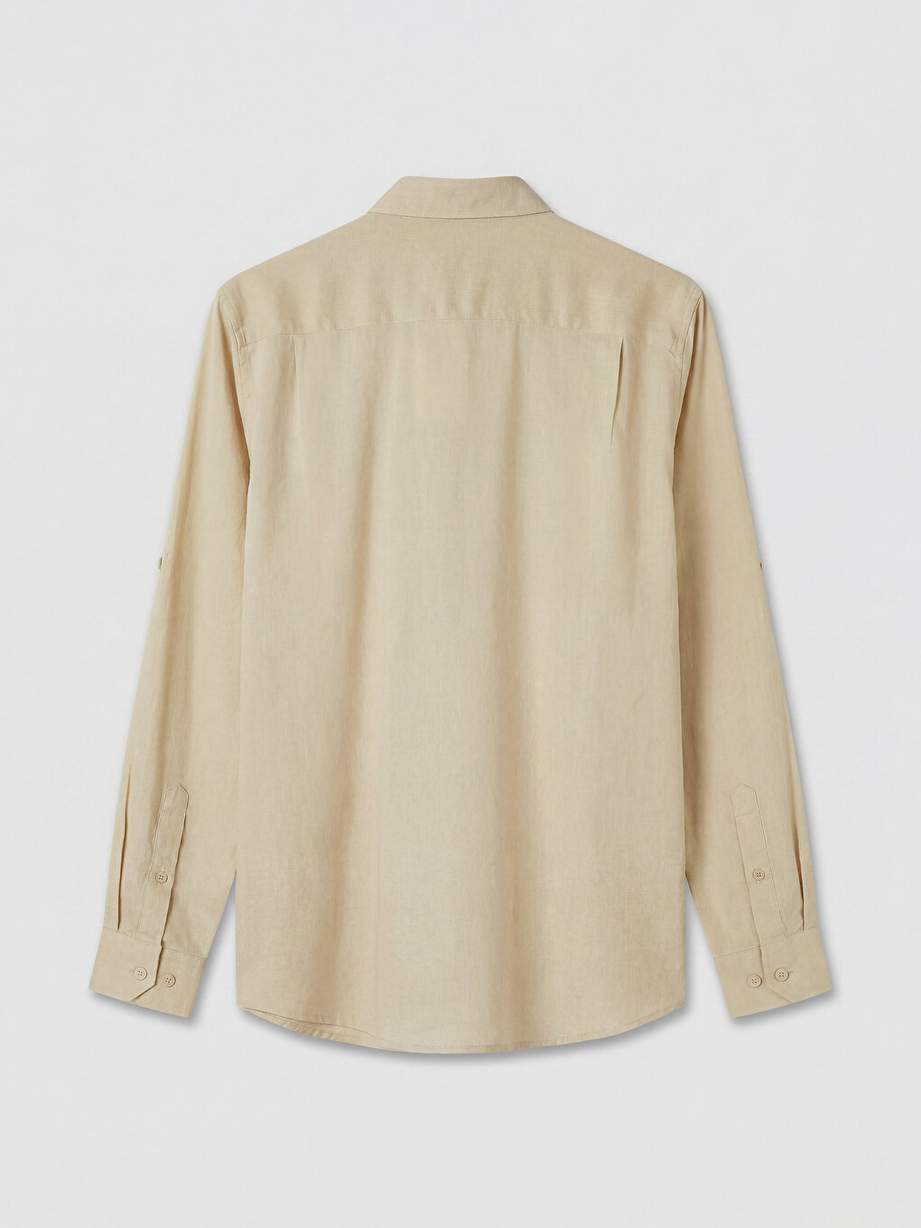 Regular Fit Linen Blended Men's Shirt-5