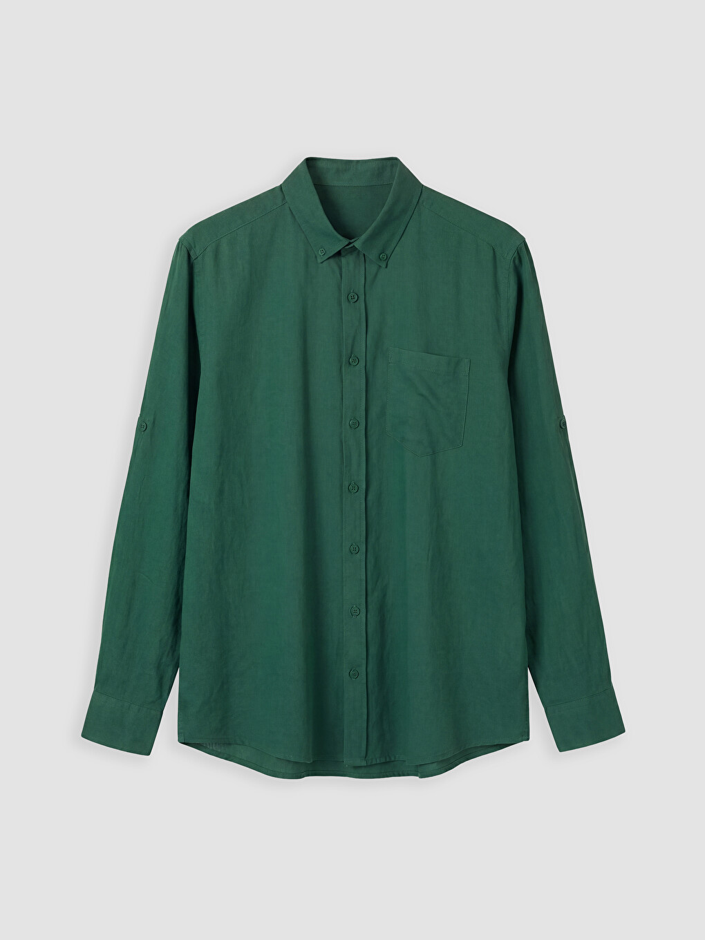 Regular Fit Linen Blended Men's Shirt