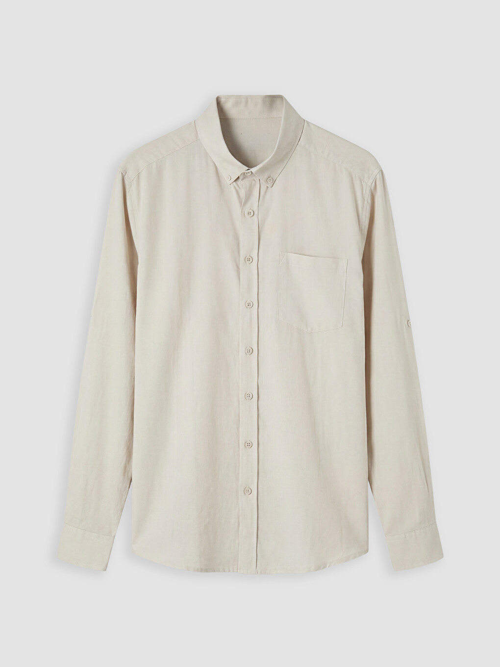 Regular Fit Linen Blended Men's Shirt