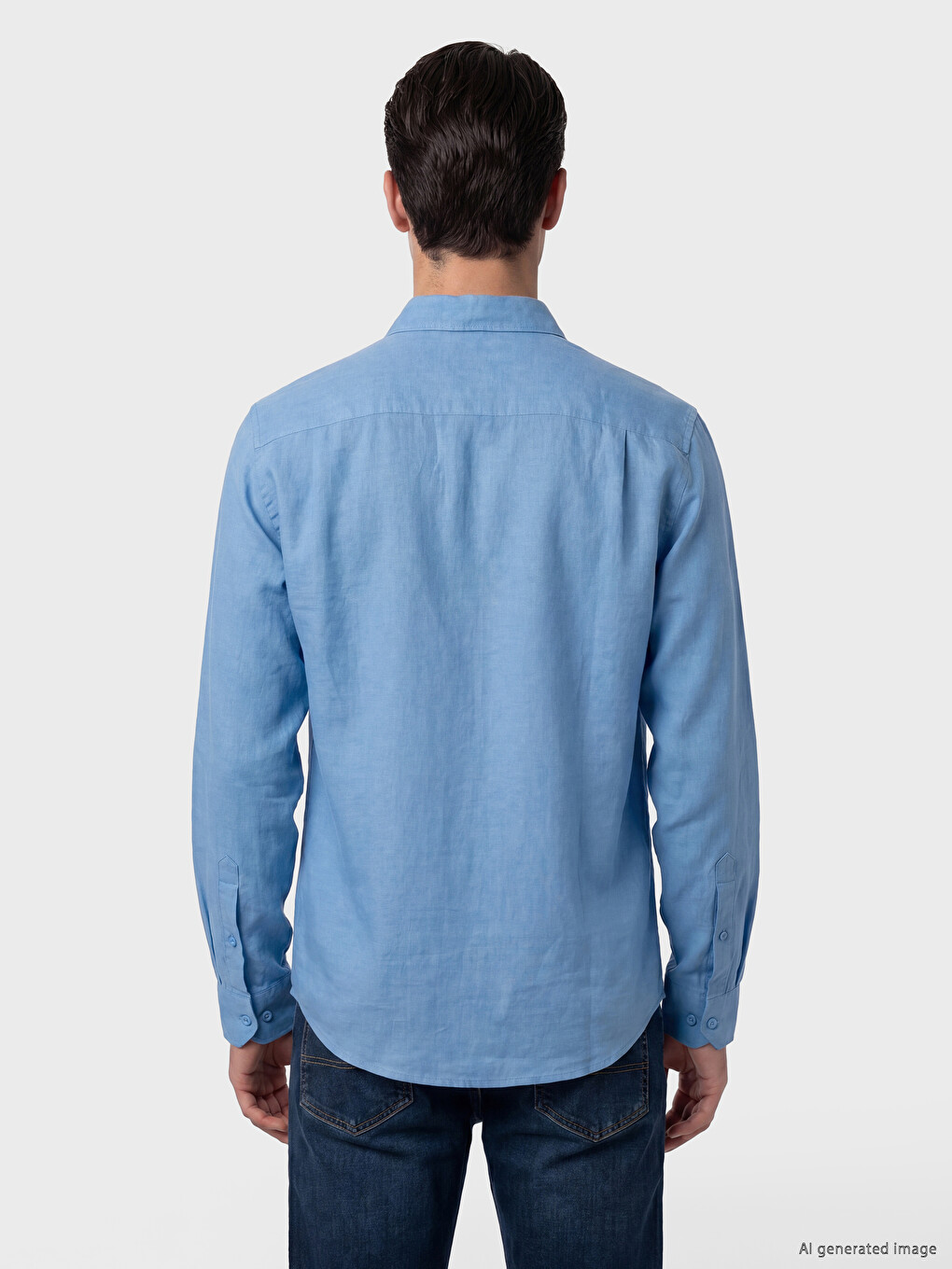 Regular Fit Linen Blended Men's Shirt-3