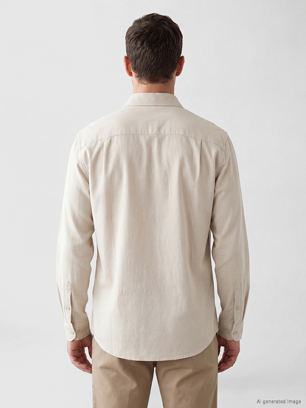 Regular Fit Linen Blended Men's Shirt-2