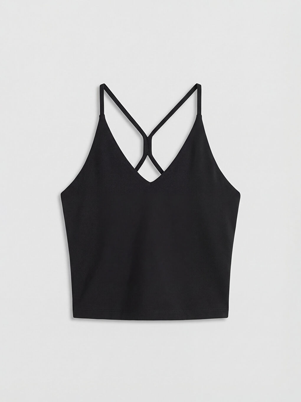 Sportski bustijer sa V-izrezom i tankim bretelama-4