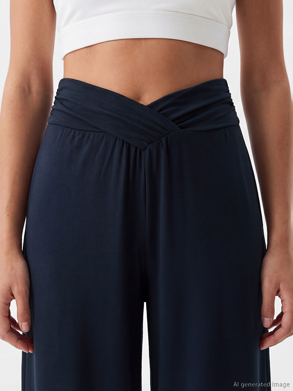 Elastic Waist Soft Touch Women's Sweatpants-2