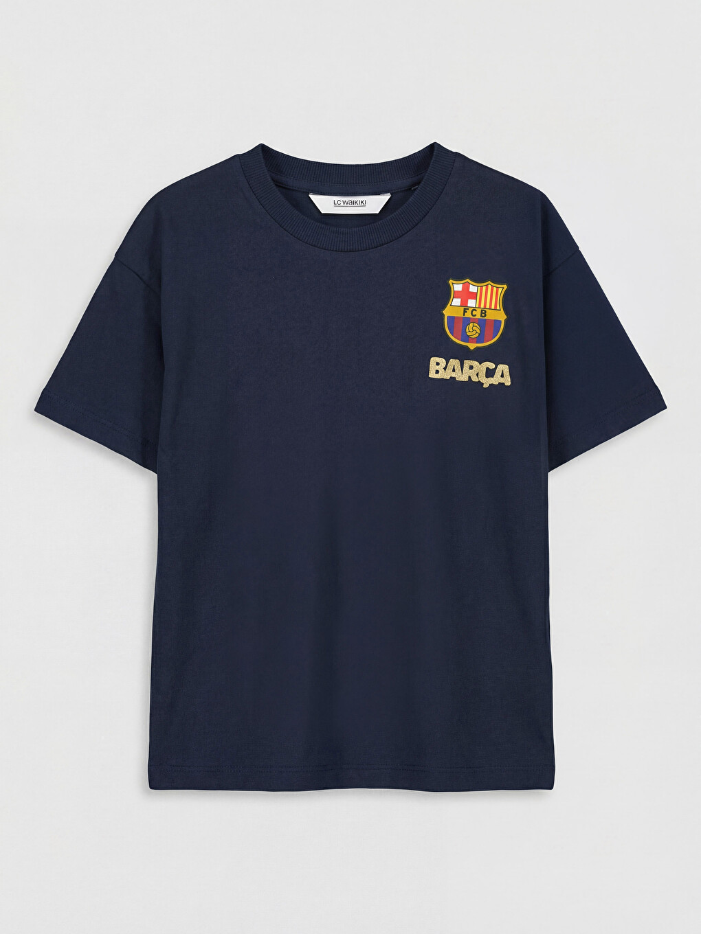 Fc Barcelona Printed Boys' T-shirt-1