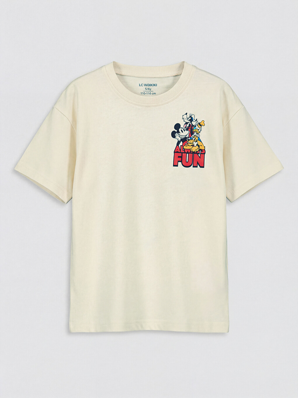 Crew Neck Mickey Mouse Boys' T-Shirt