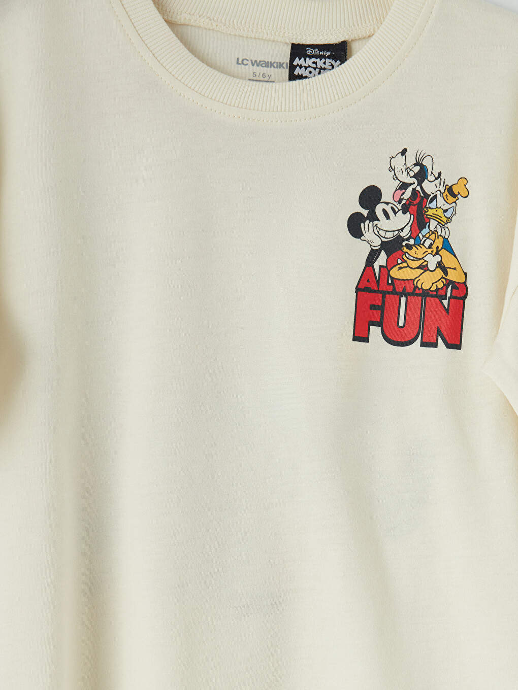 Crew Neck Mickey Mouse Boys' T-Shirt-2