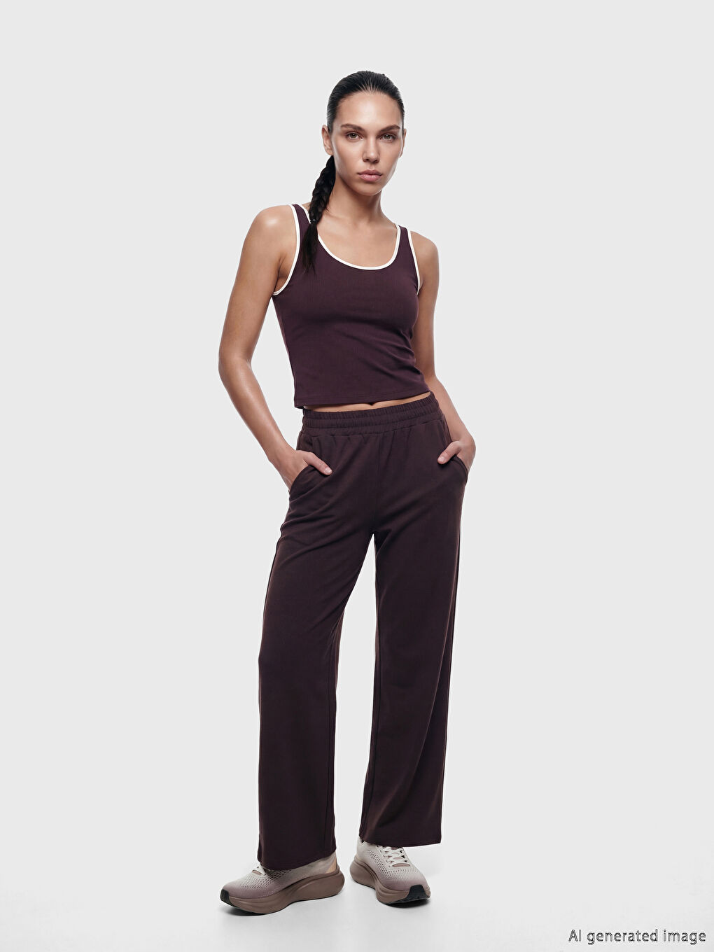 U-Neck Women's Sports Bustier-1