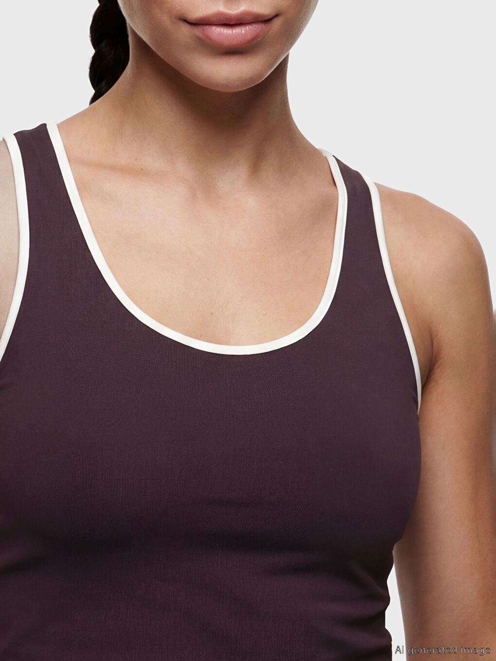 U-Neck Women's Sports Bustier-2