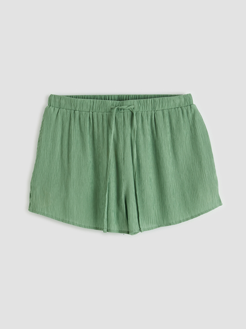Adjustable Drawstring Elastic Waist Women's Shorts-3