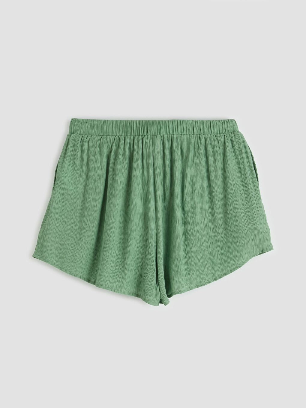 Adjustable Drawstring Elastic Waist Women's Shorts-4