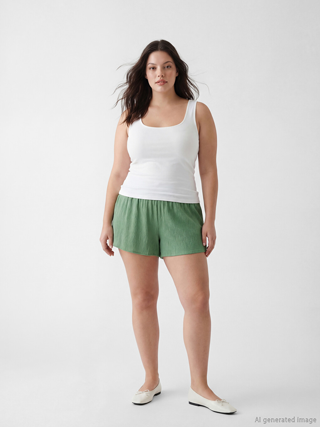 Adjustable Drawstring Elastic Waist Women's Shorts