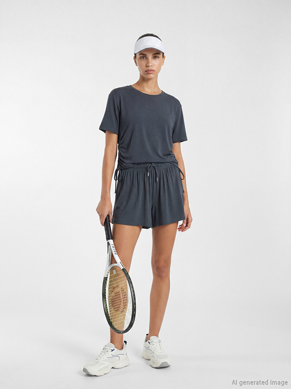 Woman Anthracite Active Shorts
