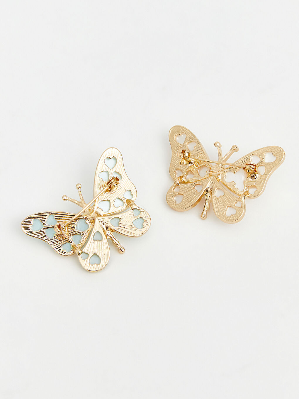 Butterfly Patterned Women's Brooch 2 Pack-1