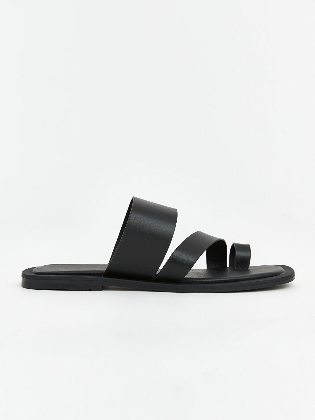 Siyah Çapraz Bantlı Kadın Terlik-1