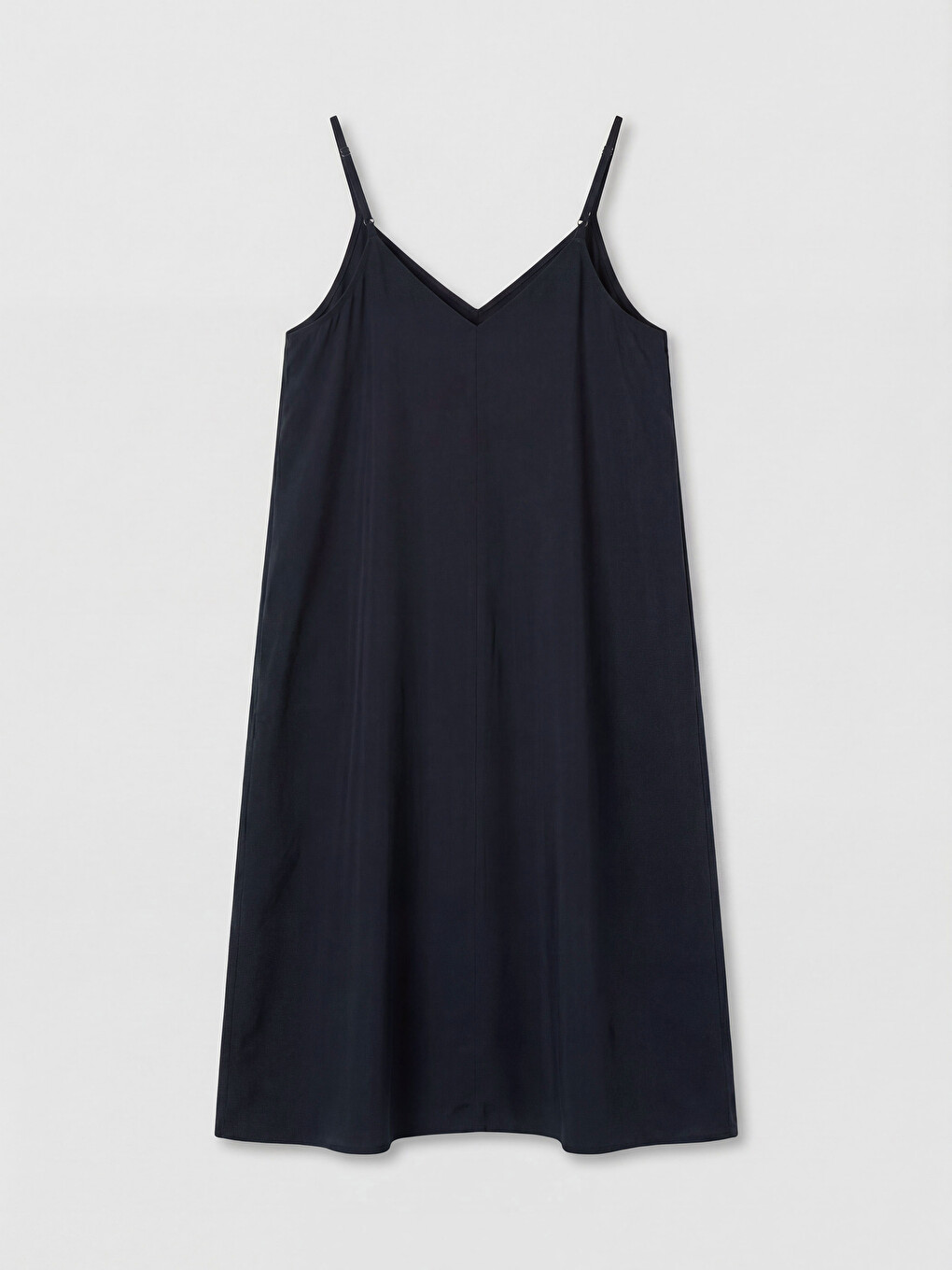 Robe à bretelles en mélange de modal à encolure en V-4