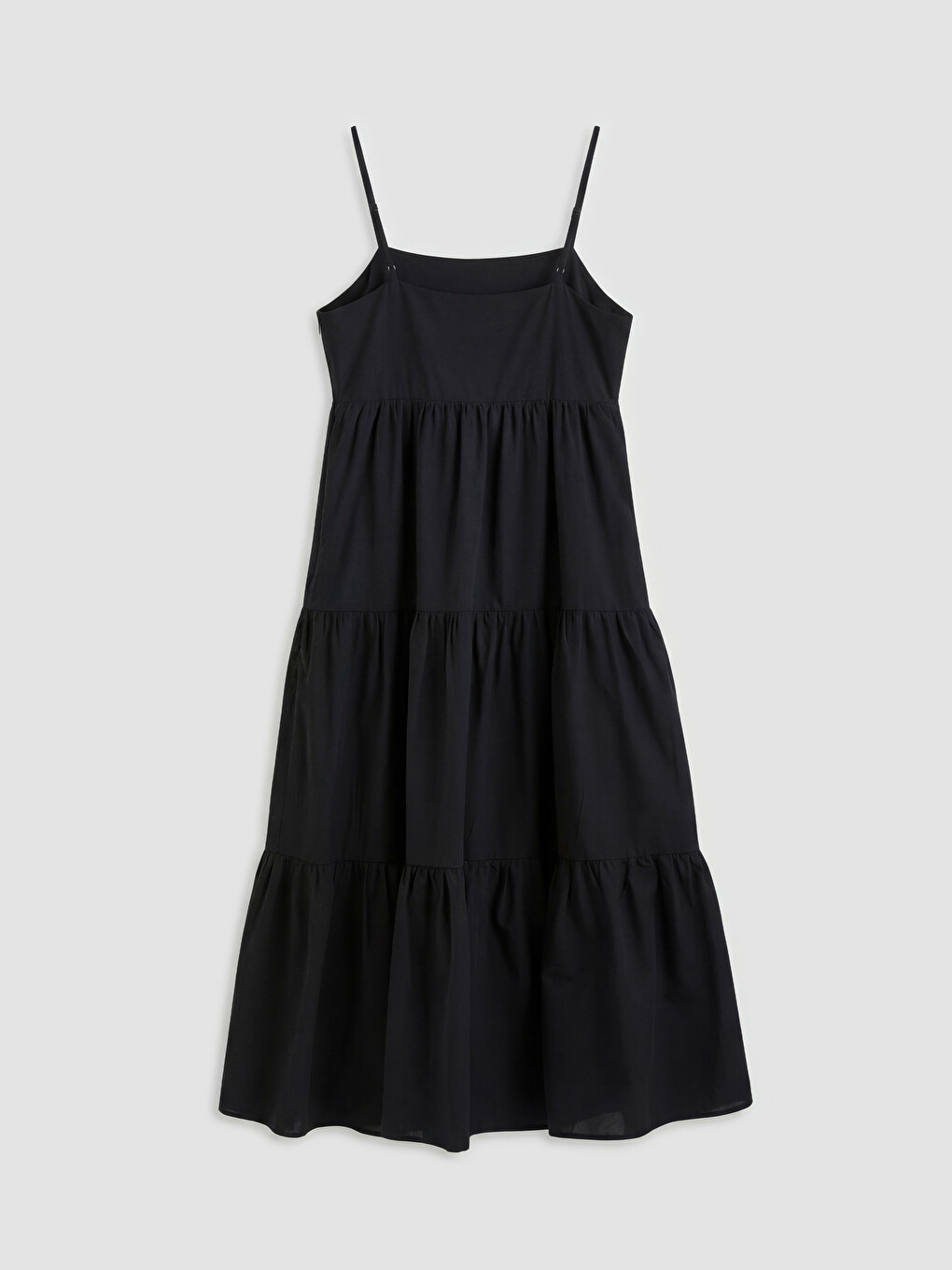 Square Neck Strappy Layered Dress-5