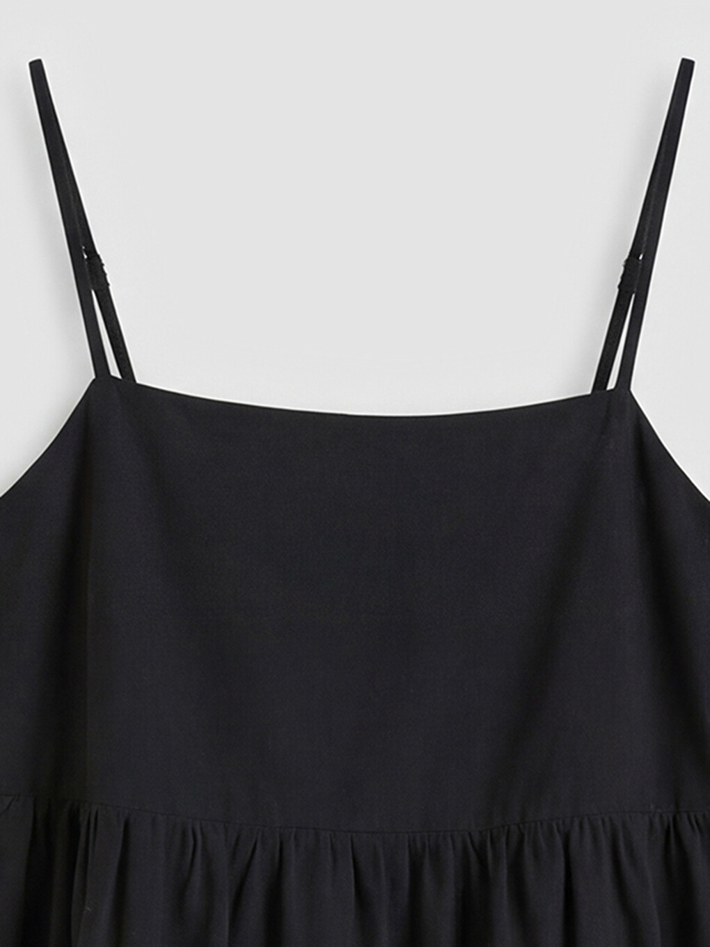 Square Neck Strappy Layered Dress-6