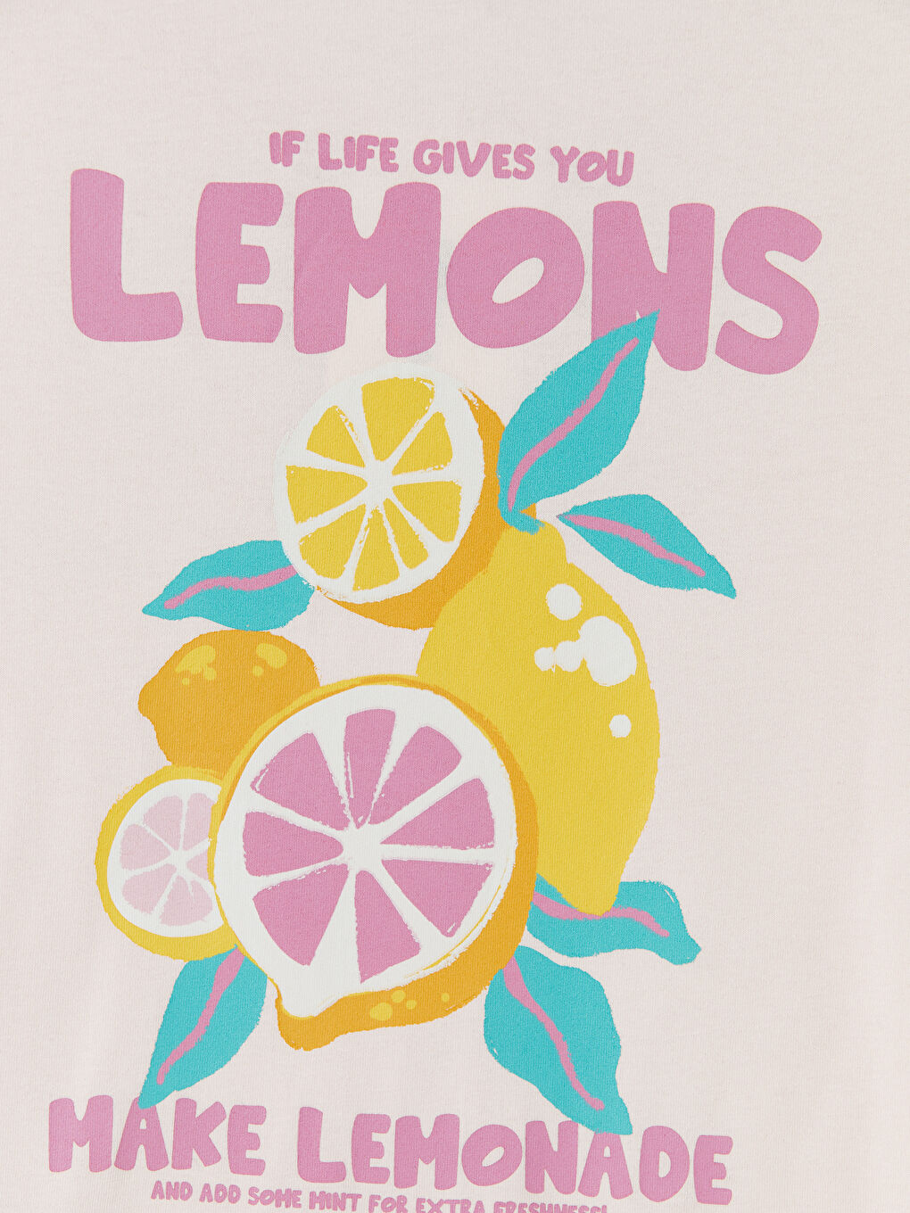 Pembe Bisiklet Yaka Baskılı Kız Çocuk Tişört-4