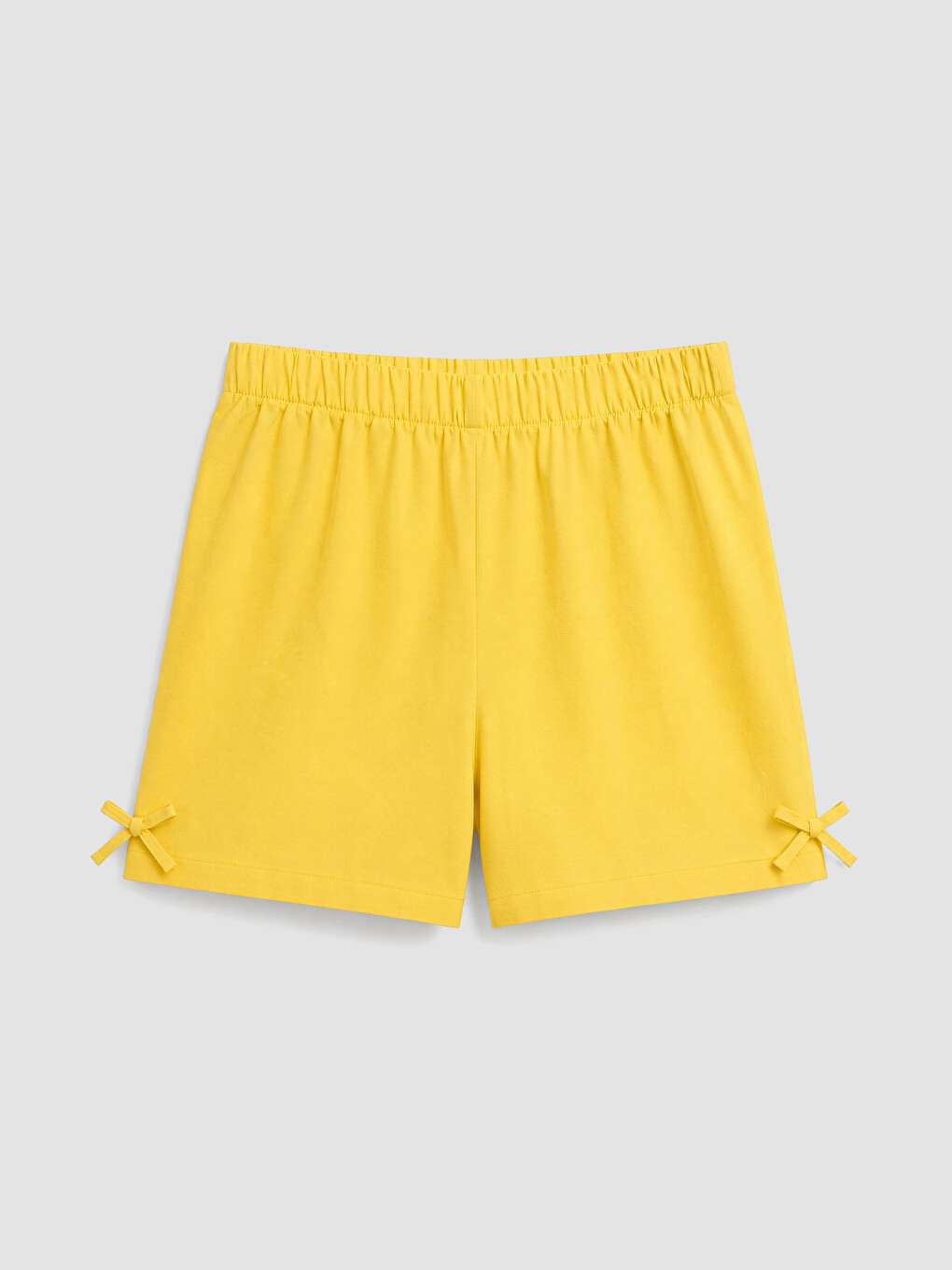 Elastic Waist Girls' Poplin Shorts