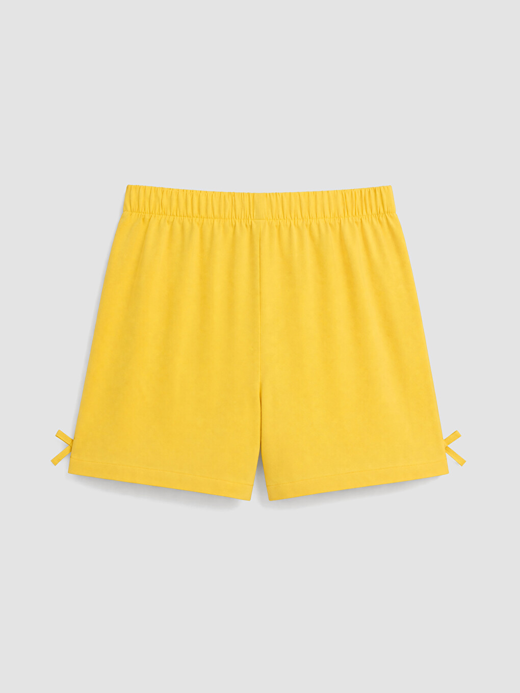 Elastic Waist Girls' Poplin Shorts-1