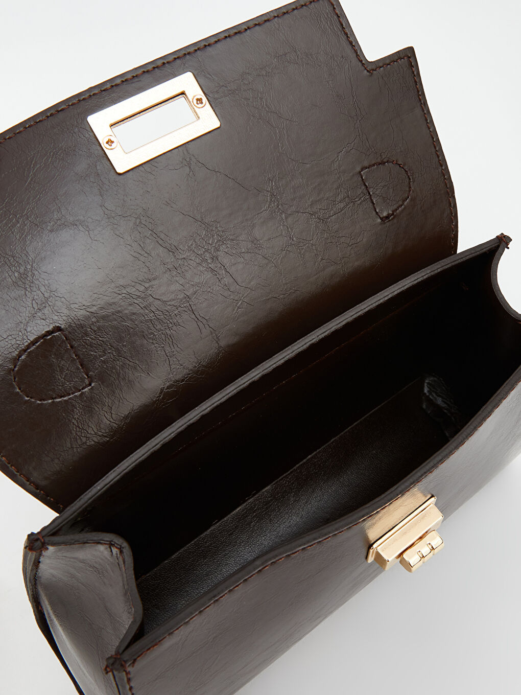 Kahverengi Çıkarılabilir Askılı Kadın Omuz Çantası-2