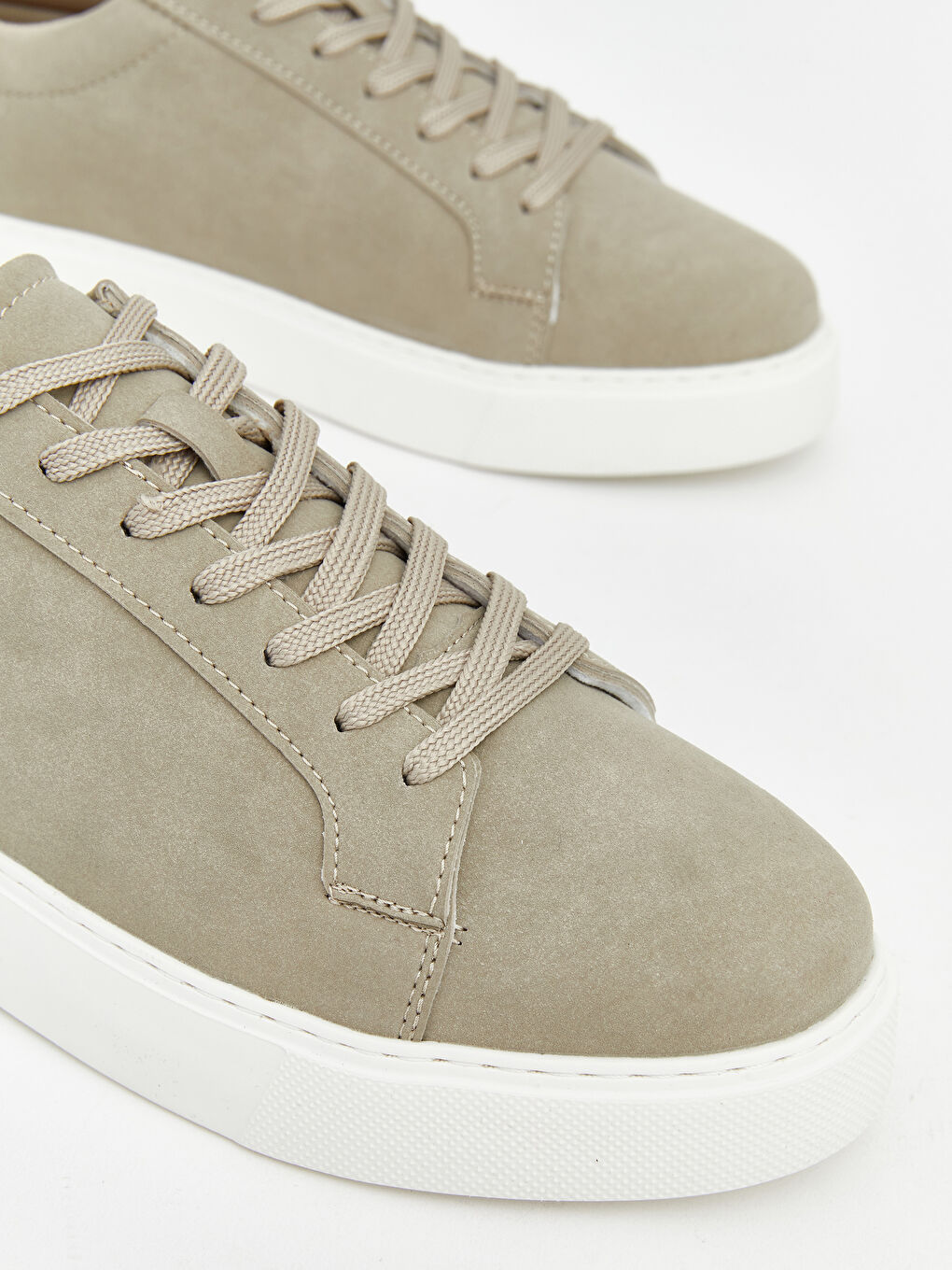 Bej Süet Görünümlü Erkek Spor Ayakkabı-2