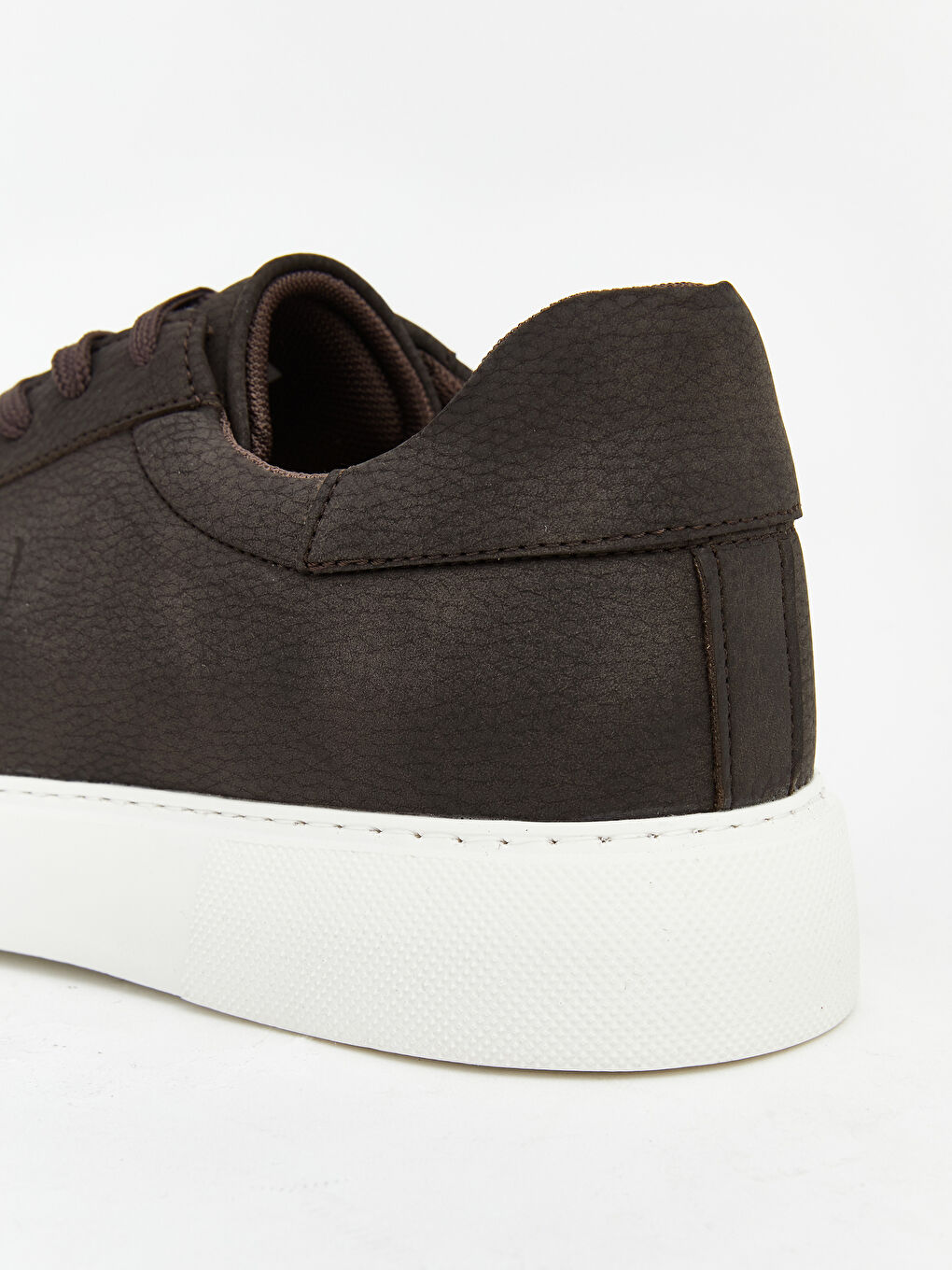 Kahverengi Deri Görünümlü Erkek Spor Ayakkabı-4