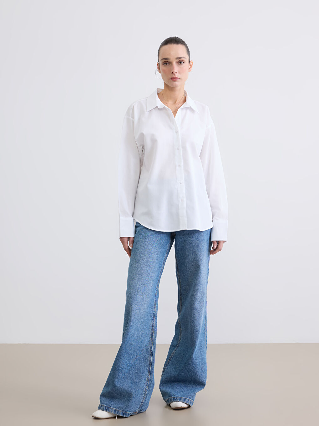 Women's Poplin Shirt-1