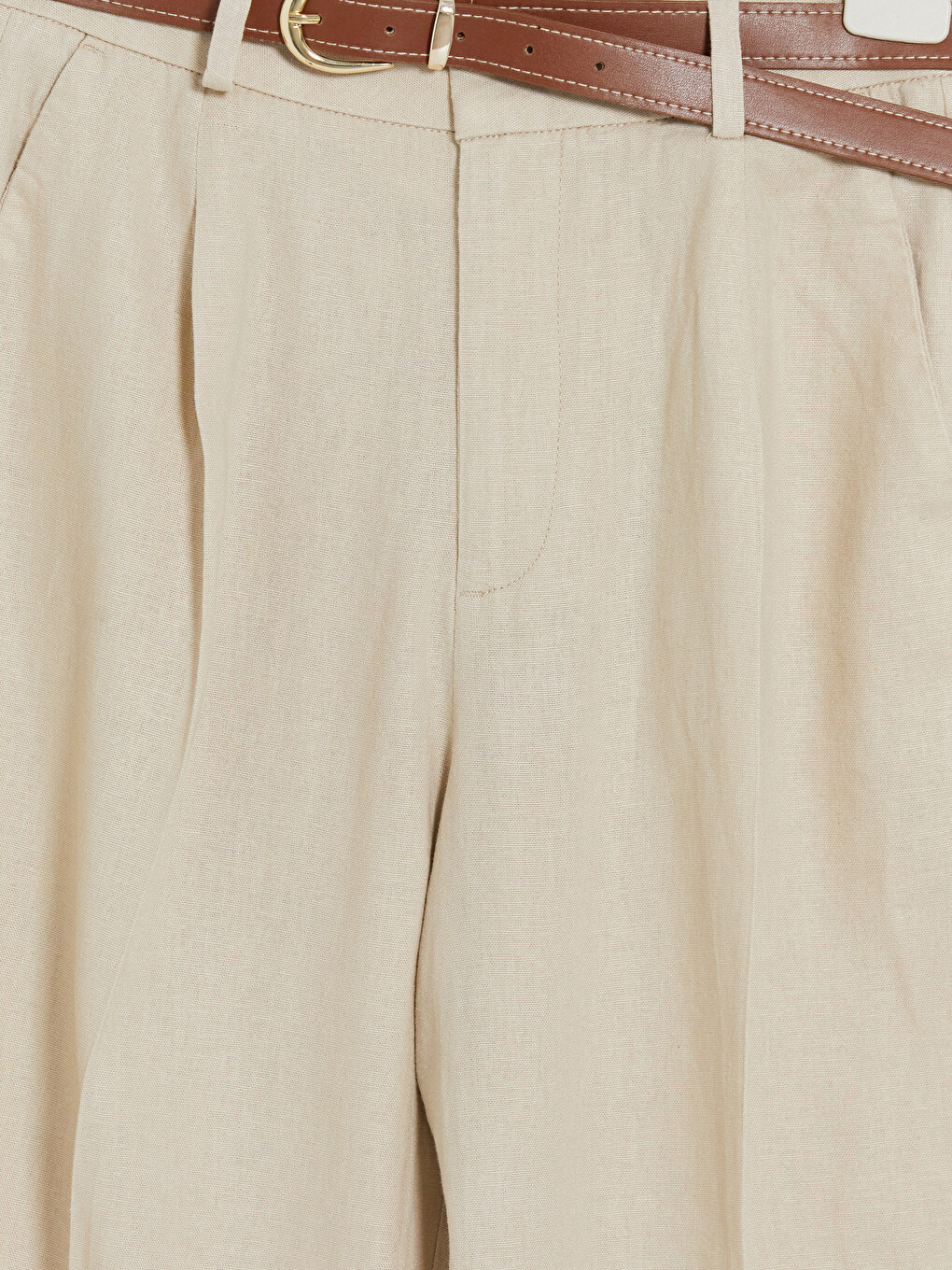 Woman Beige Trousers-6