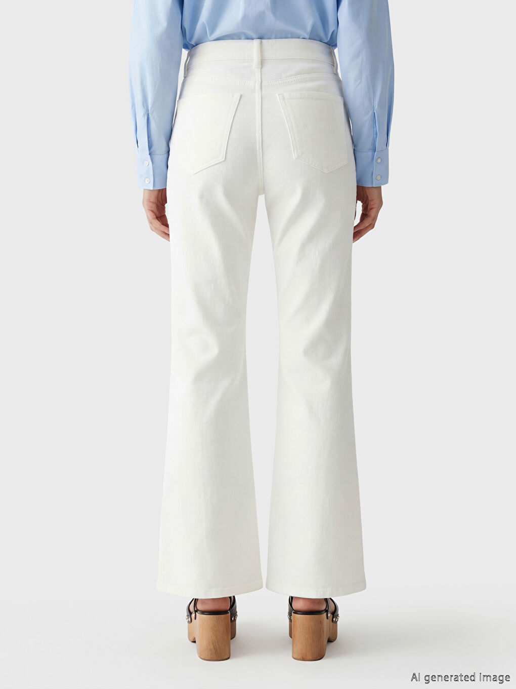 клеш әйелдер джинсы шалбары-3