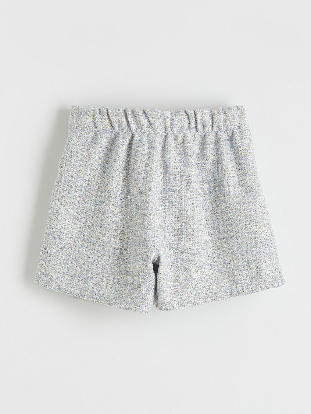 Mavi Kız Bebek Tüvit Şort Etek ve Çorap Seti-4