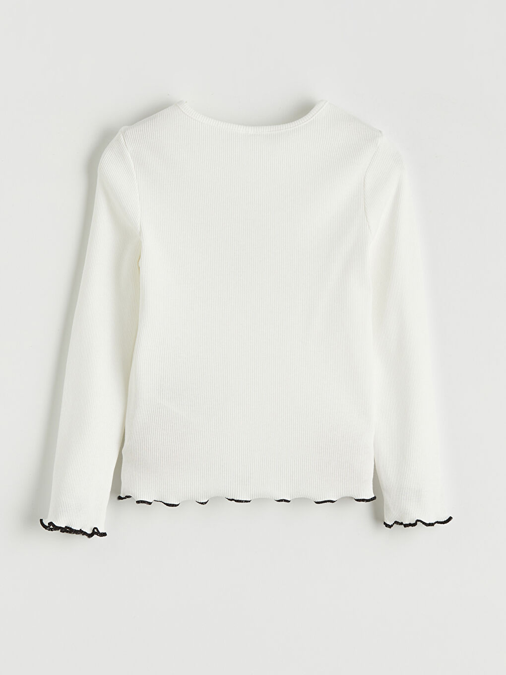 Antrasit Bisiklet Yaka Kız Çocuk Salopet Elbise ve Tişört-4