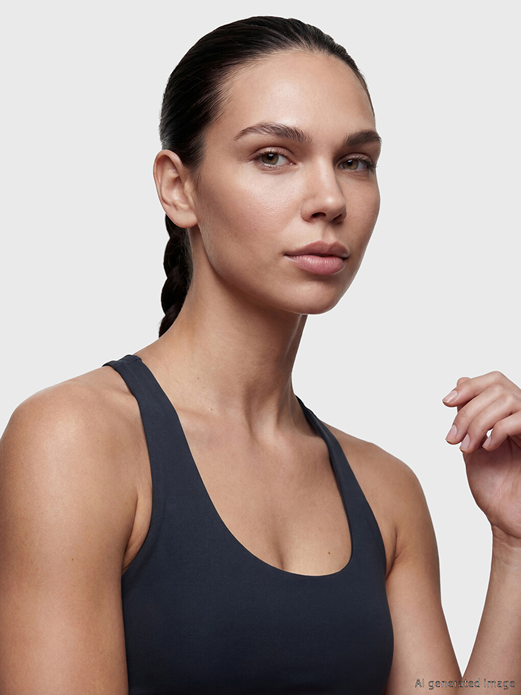 U Neck Women's Athletic Tank Top-2