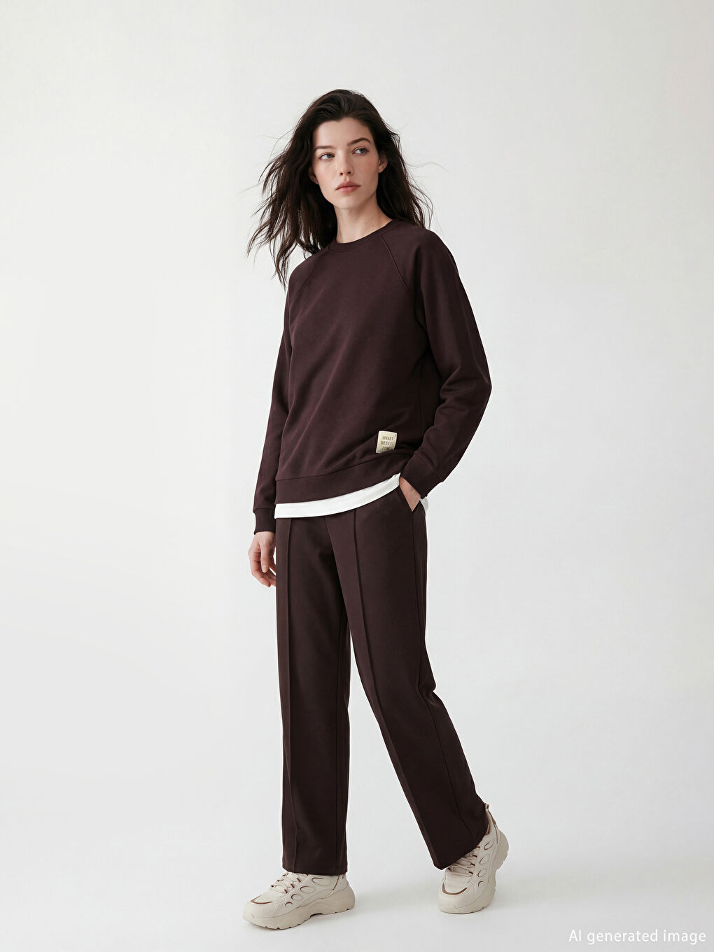 Женщины Коричневый Брюки‑джоггеры
