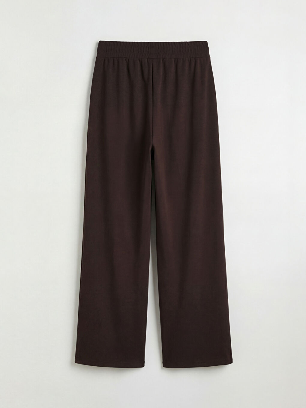 Kahverengi Beli Lastikli Soft Touch Kadın Eşofman Altı-1