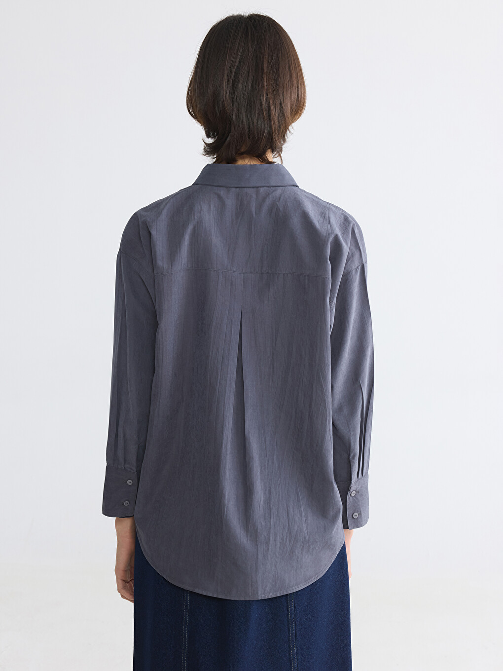 Loose Fit Textured Women's Shirt-3