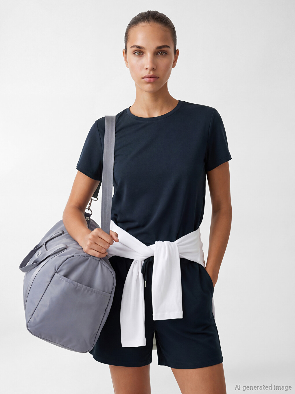 Femër Blu T-shirt sportiv