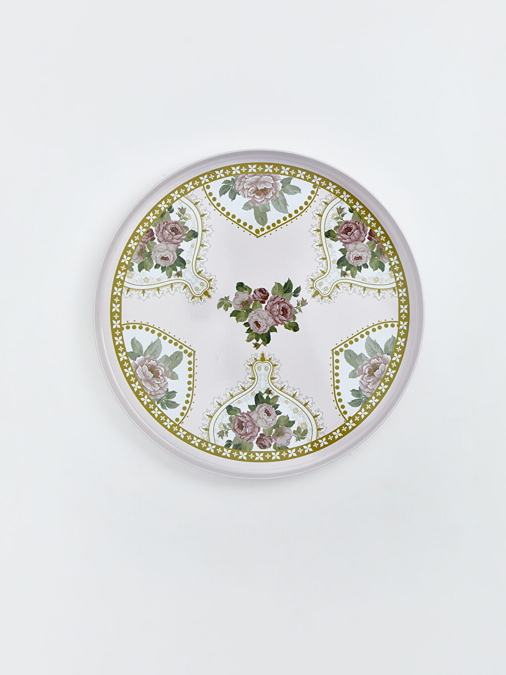 Karışık Baskılı Metal Tepsi 35 cm-2