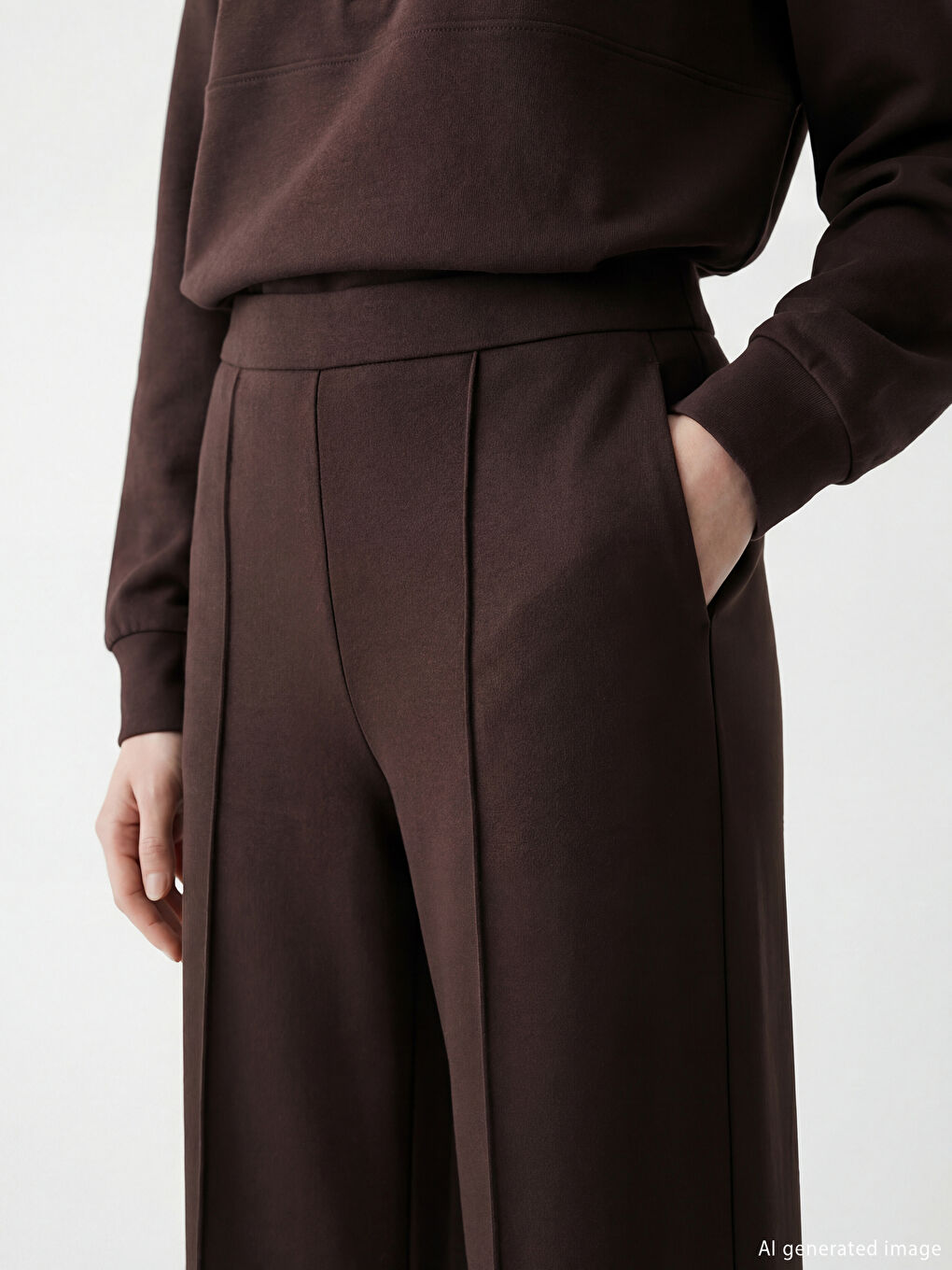 بنطلونات رياضية ناعمة بخصر مطاطي للسيدات-3