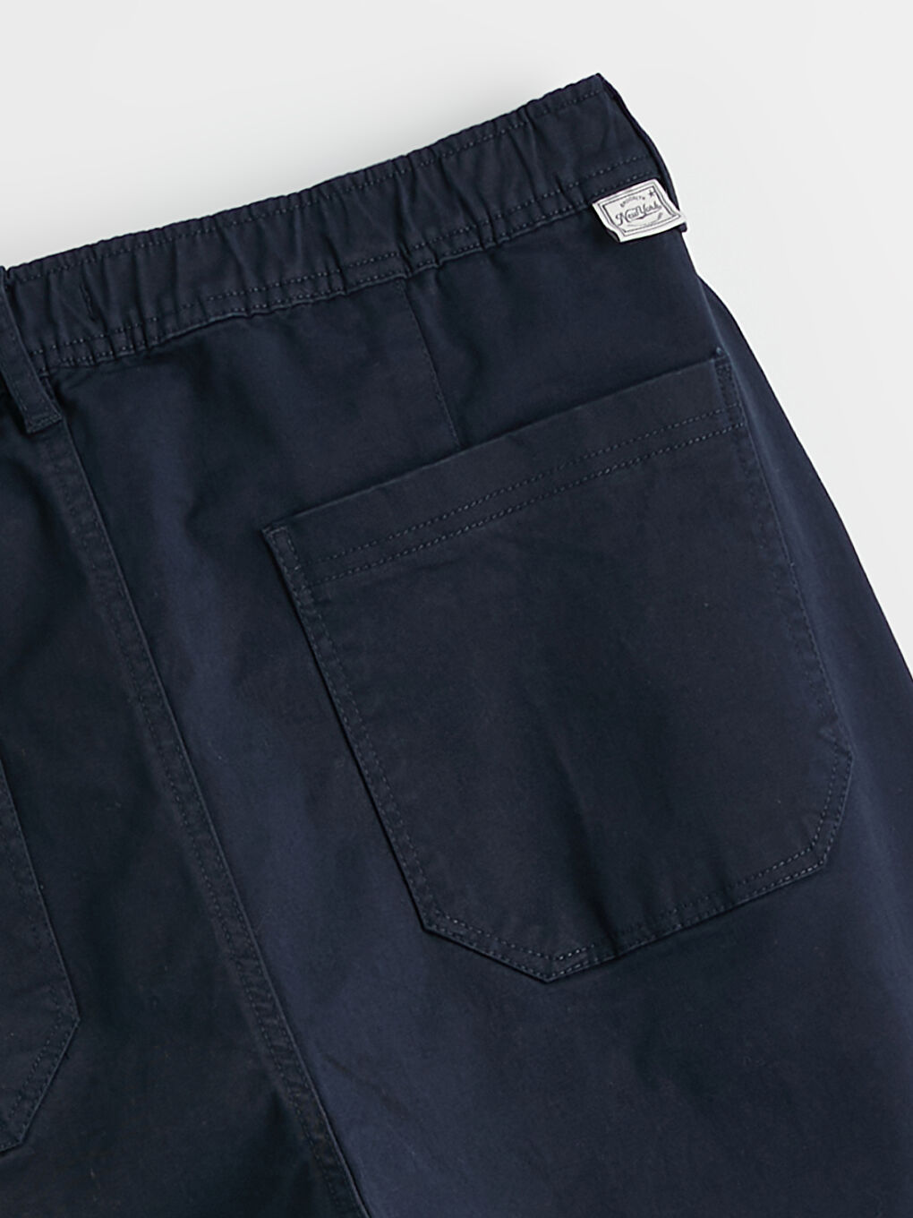 Lacivert Standart Kalıp Gabardin Pileli Erkek Pantolon-1