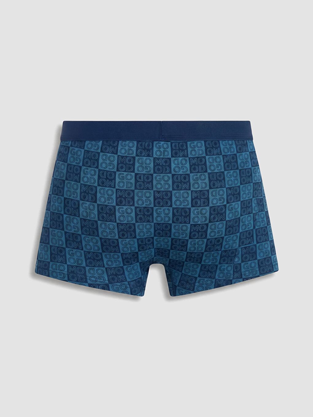 Mavi Pamuklu Esnek Erkek Boxer-1