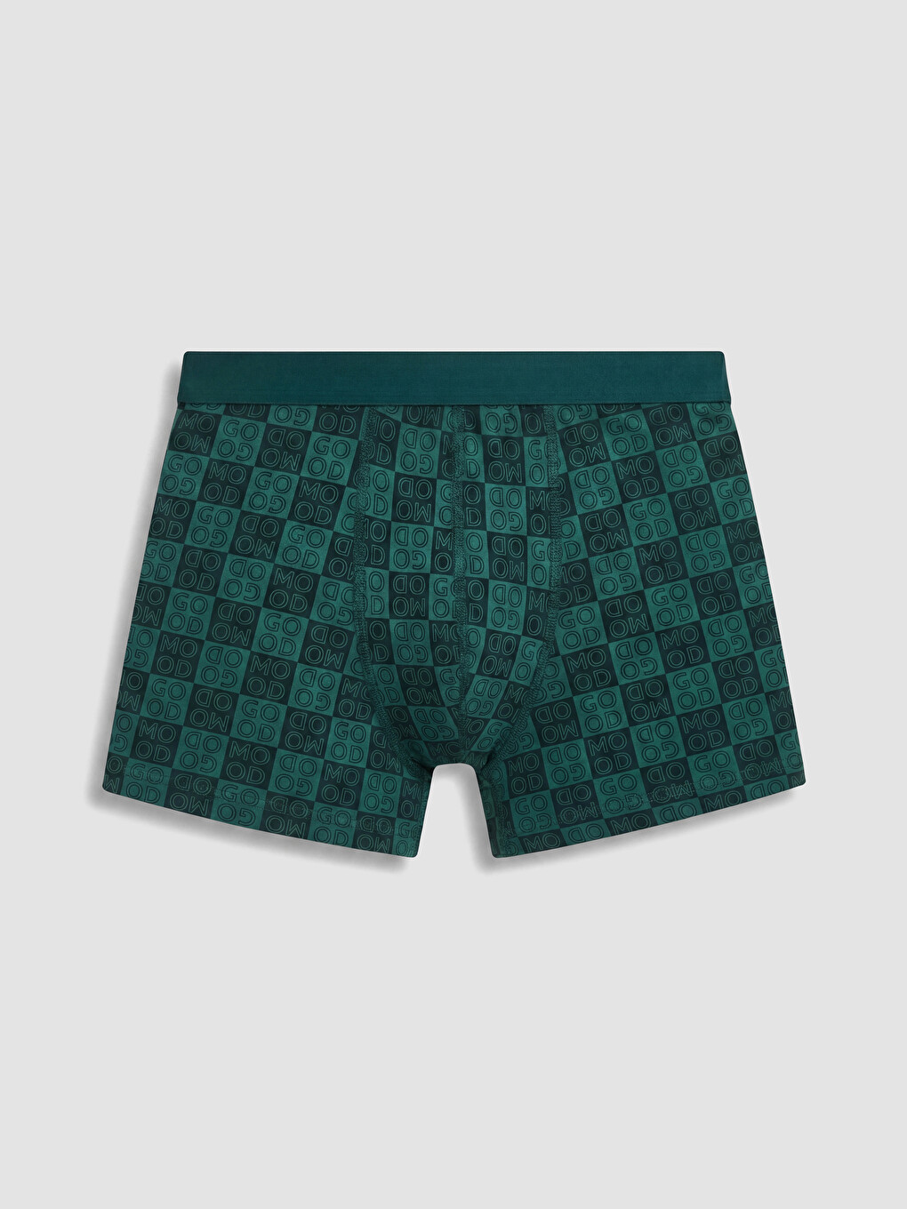 Yeşil Pamuklu Esnek Erkek Boxer