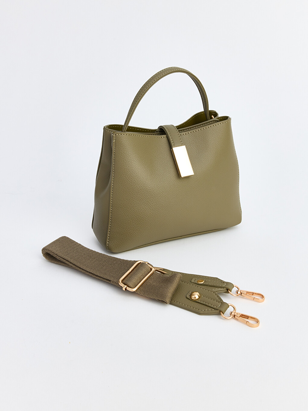 Leather Look Women's Shoulder Bag-1