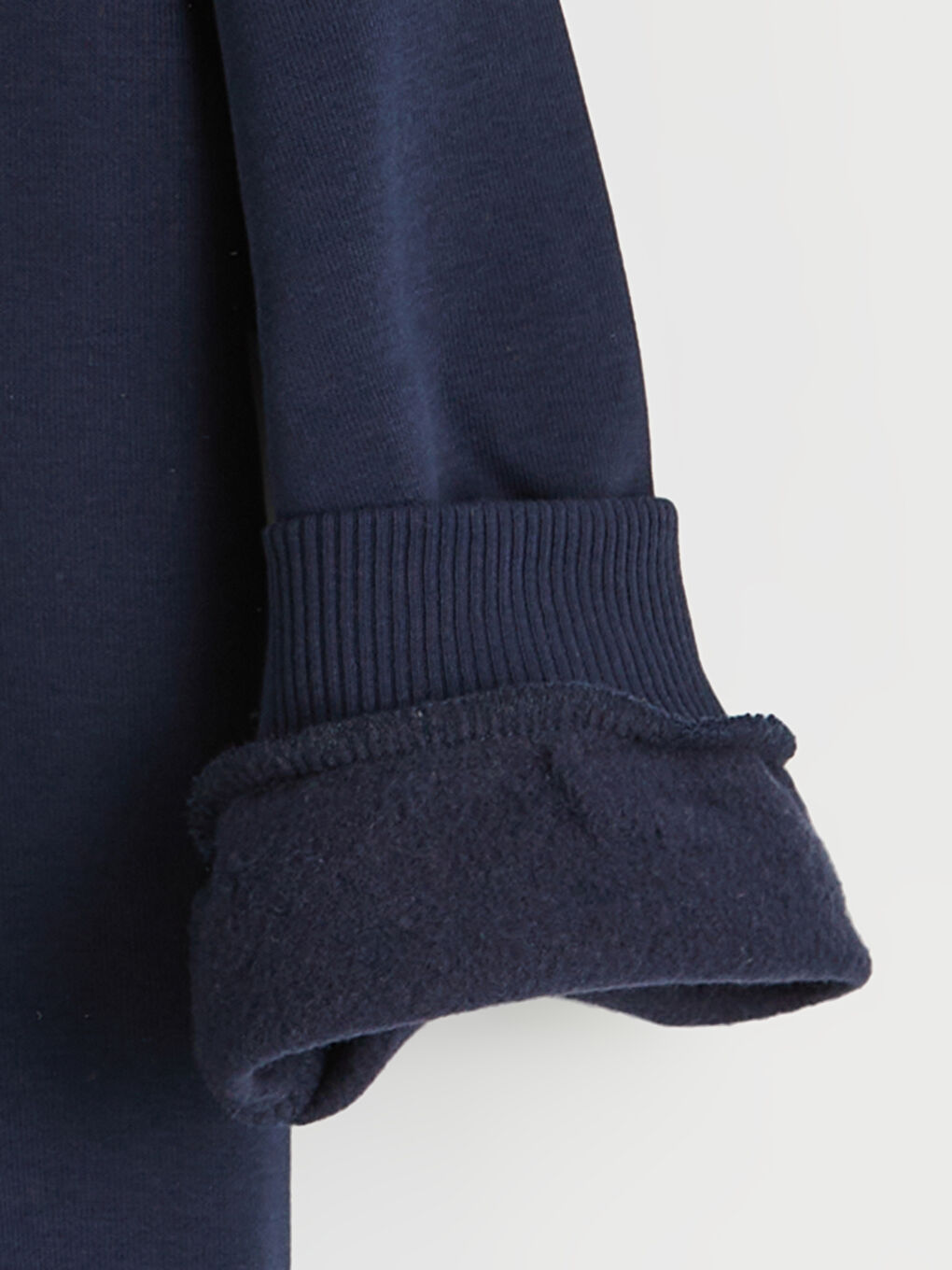 Lacivert Sonic Baskılı Erkek Çocuk Kalın Sweatshirt-1