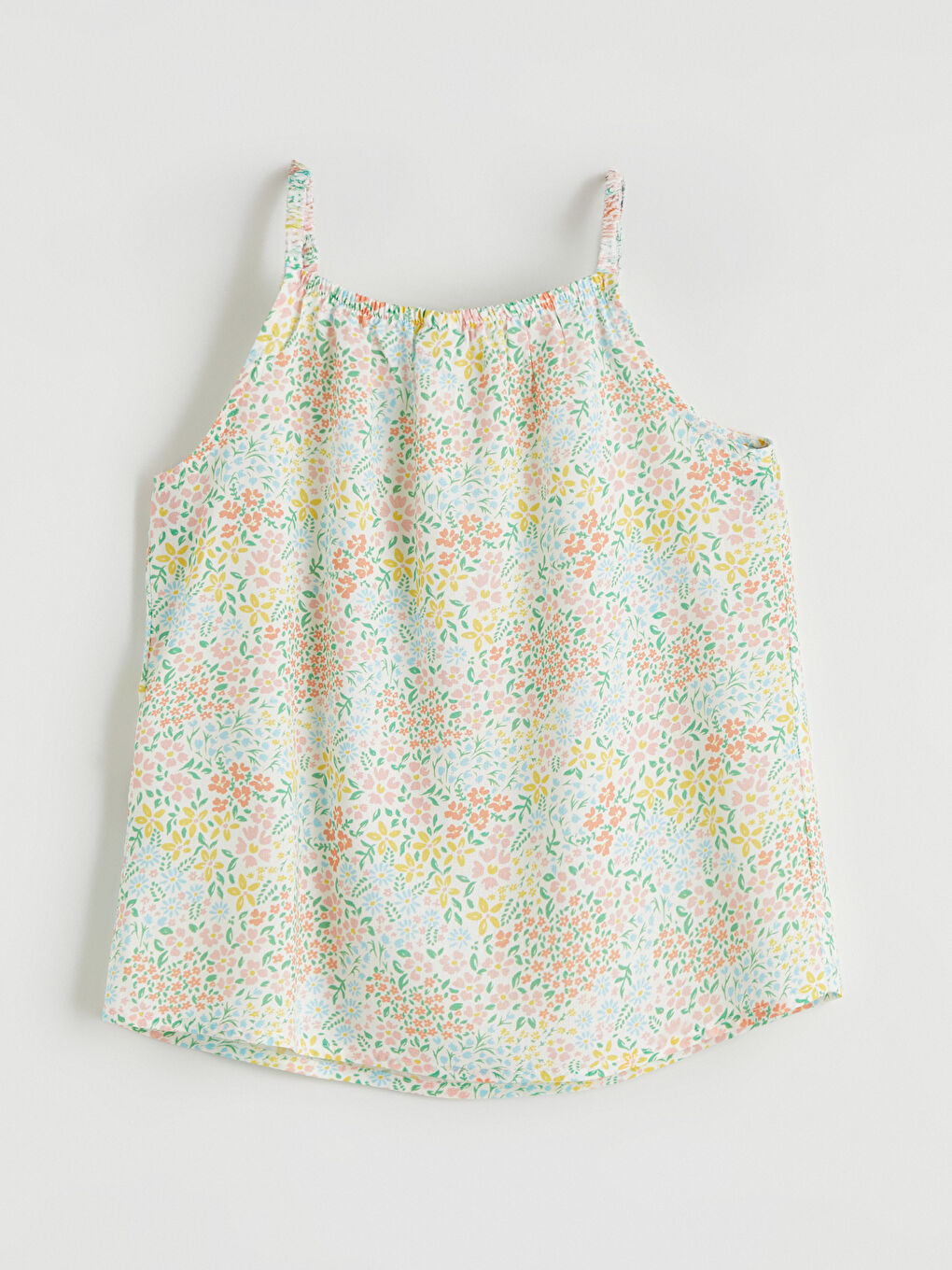 Sarı Çiçekli Kız Çocuk Bluz-2